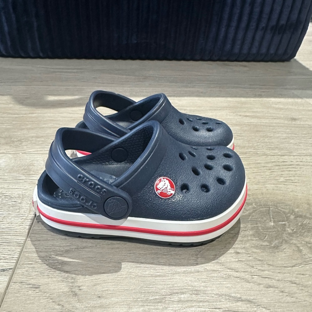 Crocs Kids Navy Clogs